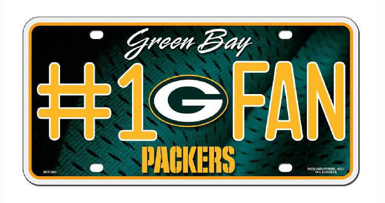 Green Bay Packers License Plate #1 Fan