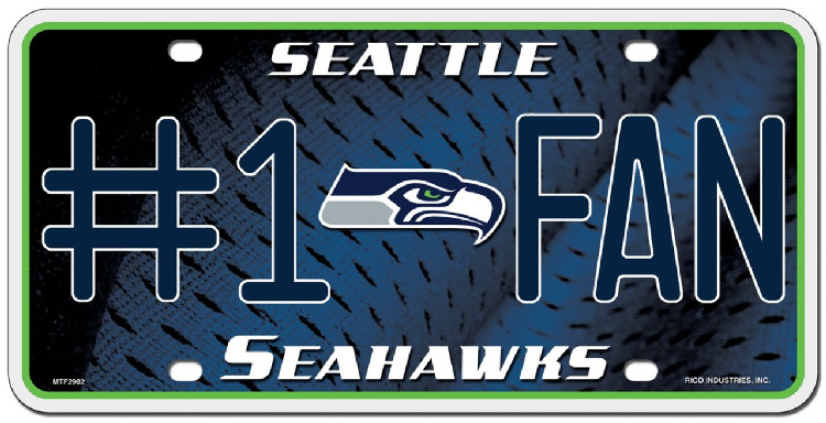 Seattle Seahawks License Plate #1 Fan