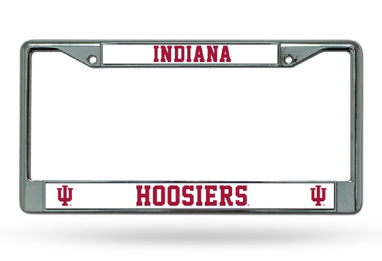 Indiana Hoosiers License Plate Frame Chrome