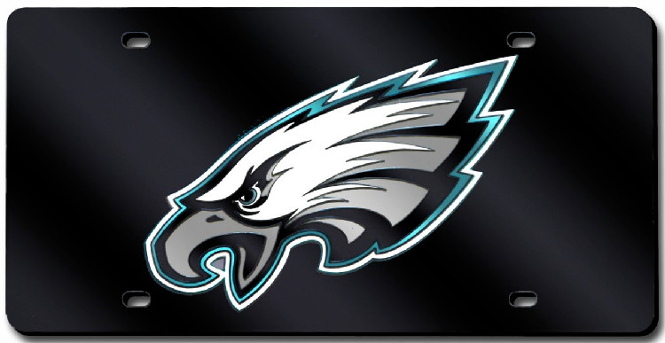 Philadelphia Eagles License Plate Laser Cut Black