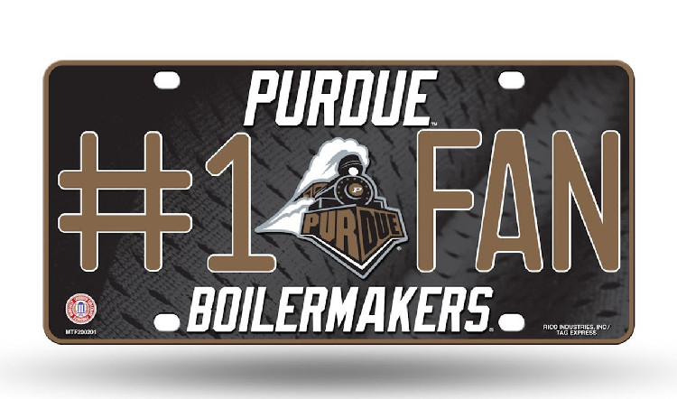 Purdue Boilermakers License Plate - #1 Fan