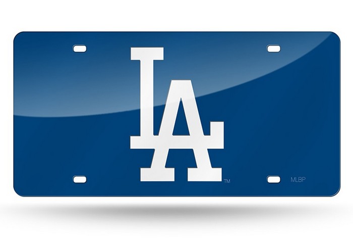 Los Angeles Dodgers License Plate Laser Cut Blue