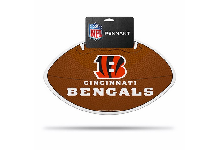 Cincinnati Bengals Pennant Die Cut Carded Football