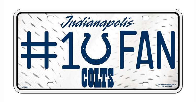 Indianapolis Colts License Plate #1 Fan