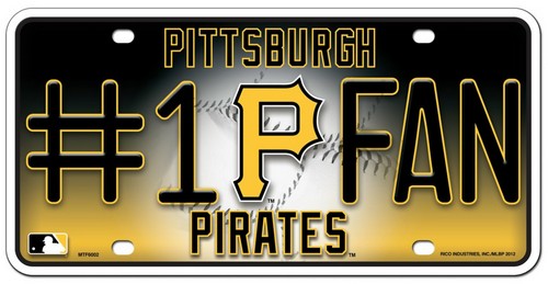 Rico Industries Pittsburgh Pirates License Plate - #1 Fan