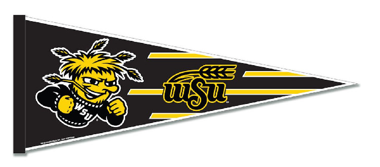 Wichita State Shockers Pennant 12x30 Carded Rico