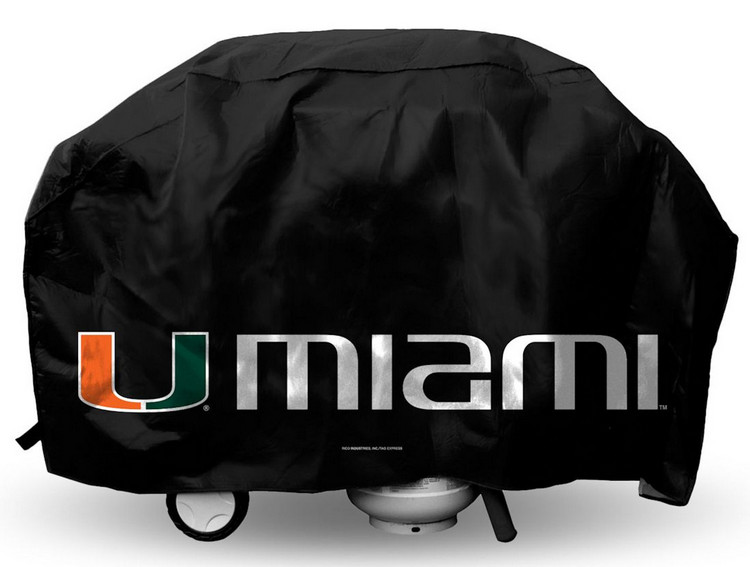 Miami Hurricanes Grill Cover Deluxe