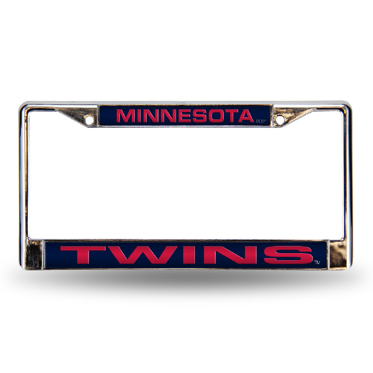 Minnesota Twins Laser Cut Chrome License Plate Frame