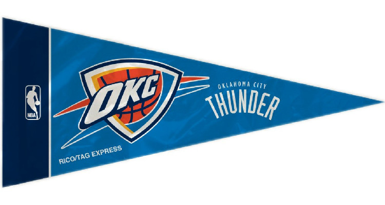 Oklahoma City Thunder Pennant Set Mini 8 Piece