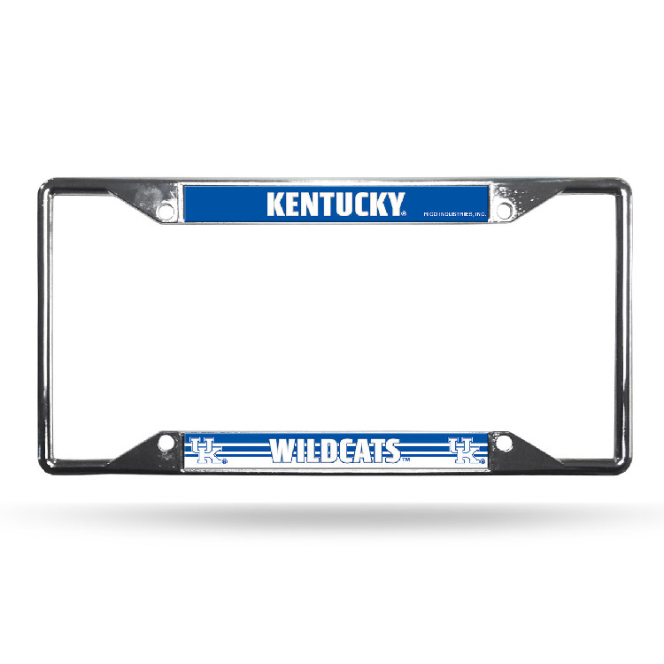 Kentucky Wildcats License Plate Frame Chrome EZ View