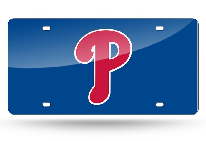 Philadelphia Phillies License Plate Laser Cut Blue