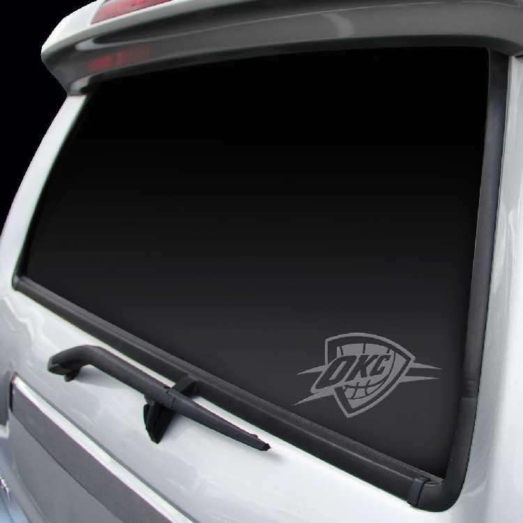 Oklahoma City Thunder Decal Window Graphic Chrome