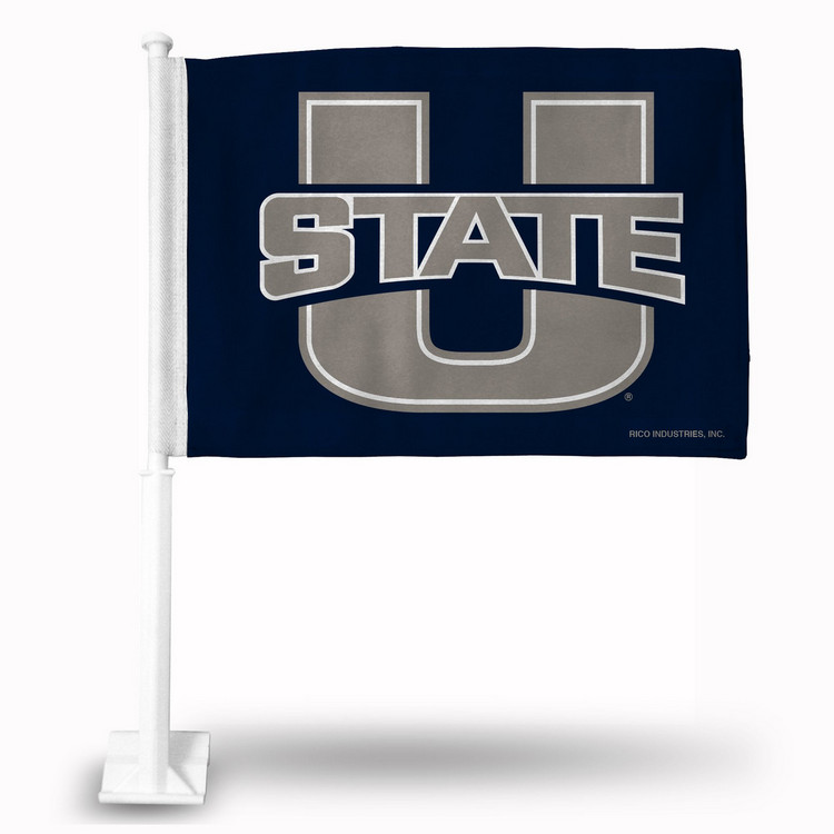 Utah State Aggies Flag Car