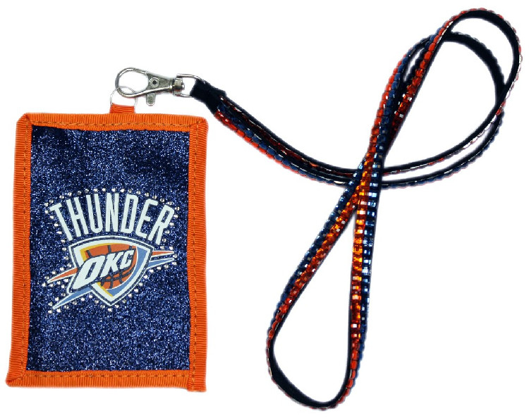 Oklahoma City Thunder Wallet Beaded Lanyard Style