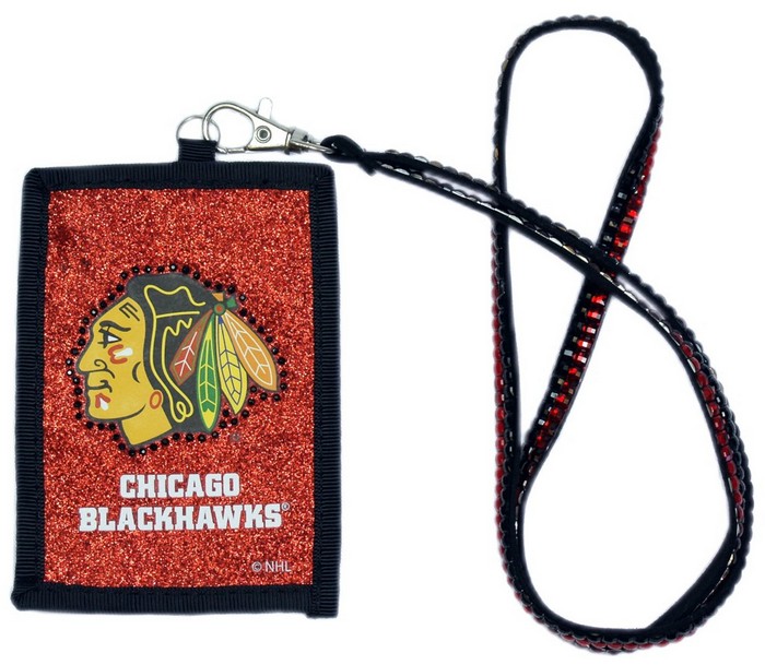 Chicago Blackhawks Wallet Beaded Lanyard Style