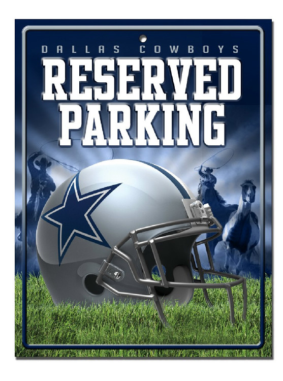 Dallas Cowboys Sign Metal Parking