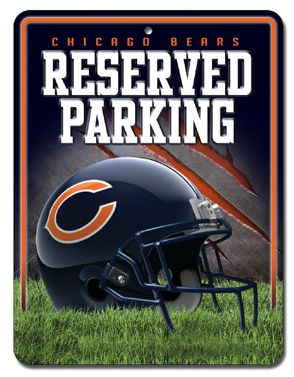 Chicago Bears Sign Metal Parking