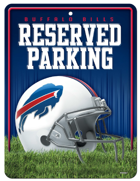 Buffalo Bills Metal Parking Sign