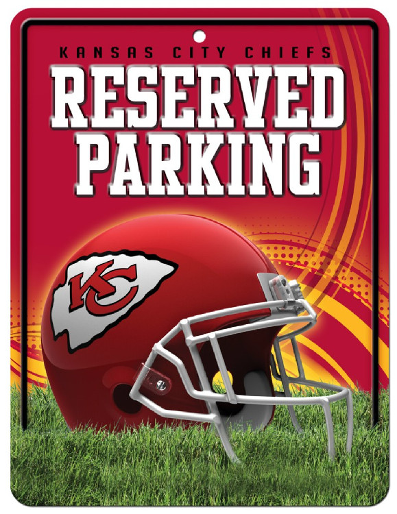 Kansas City Chiefs Sign Metal Parking