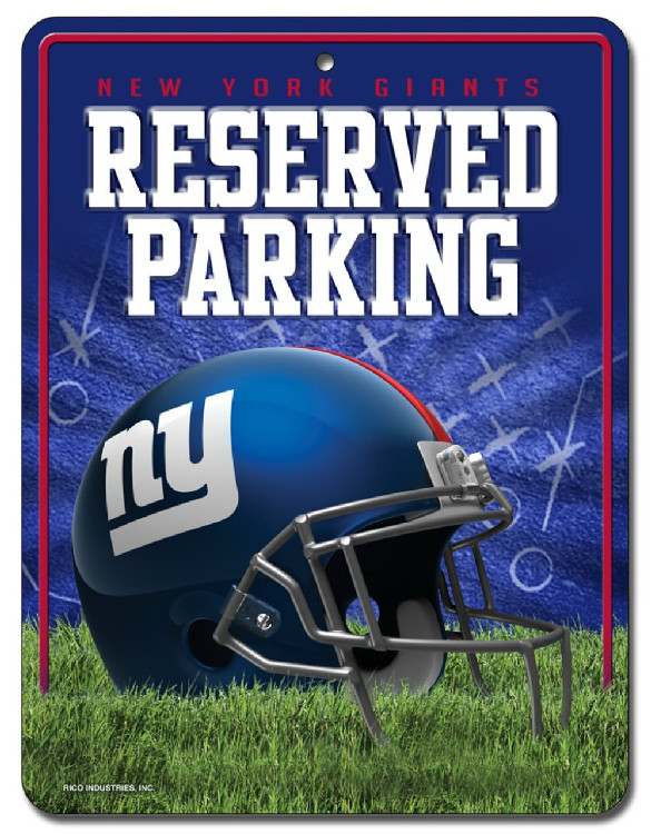 New York Giants Sign Metal Parking