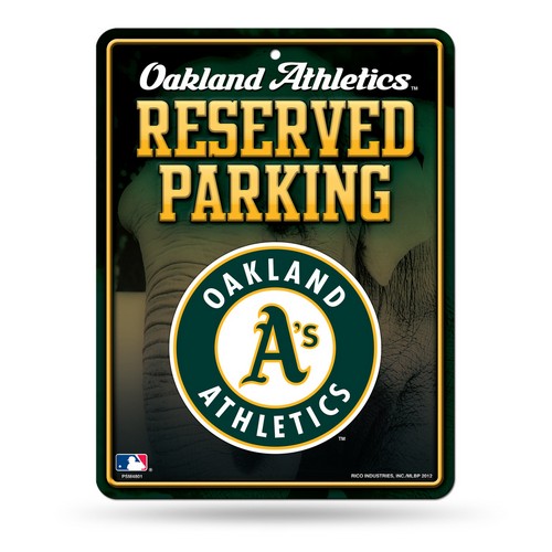 Rico Industries Oakland Athletics Sign Metal Parking -