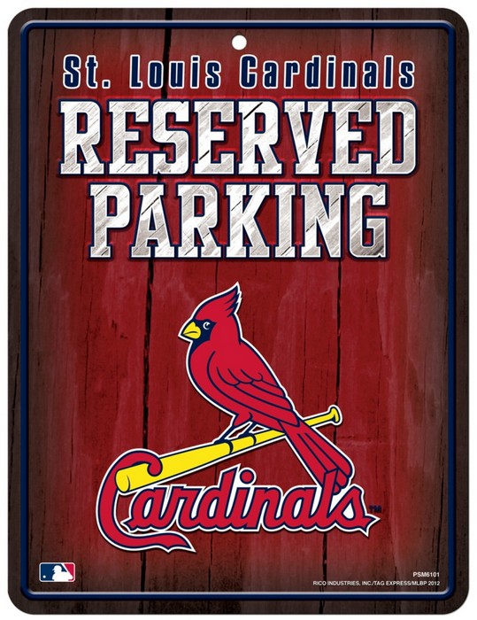 St. Louis Cardinals Sign Metal Parking