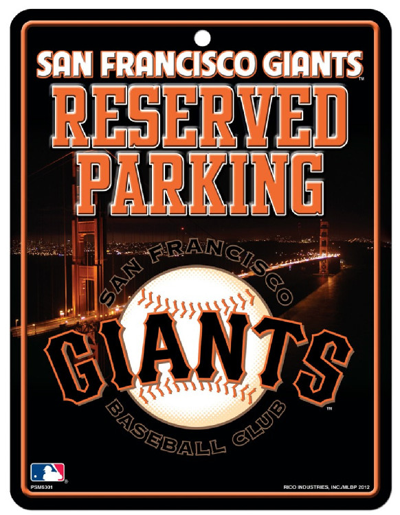 San Francisco Giants Sign Metal Parking