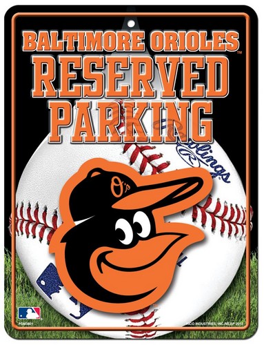 Rico Industries Baltimore Orioles Metal Parking Sign -