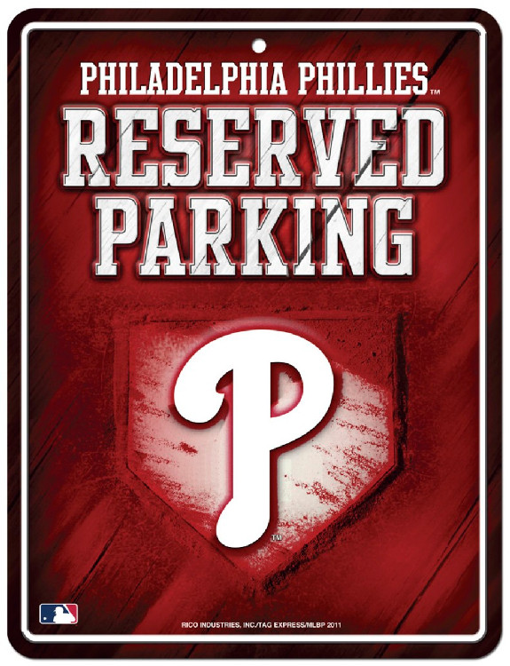 Philadelphia Phillies Sign Metal Parking