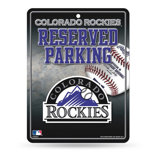 Rico Industries Colorado Rockies Sign Metal Parking -