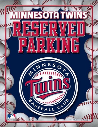 Rico Industries Minnesota Twins Sign Metal Parking -