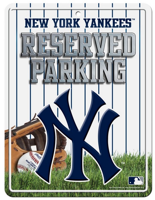 New York Yankees Sign Metal Parking