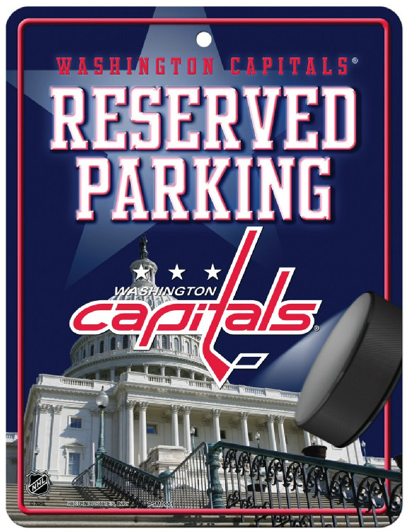 Washington Capitals Metal Parking Sign