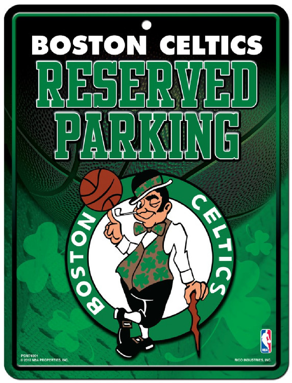 Boston Celtics Sign Metal Parking