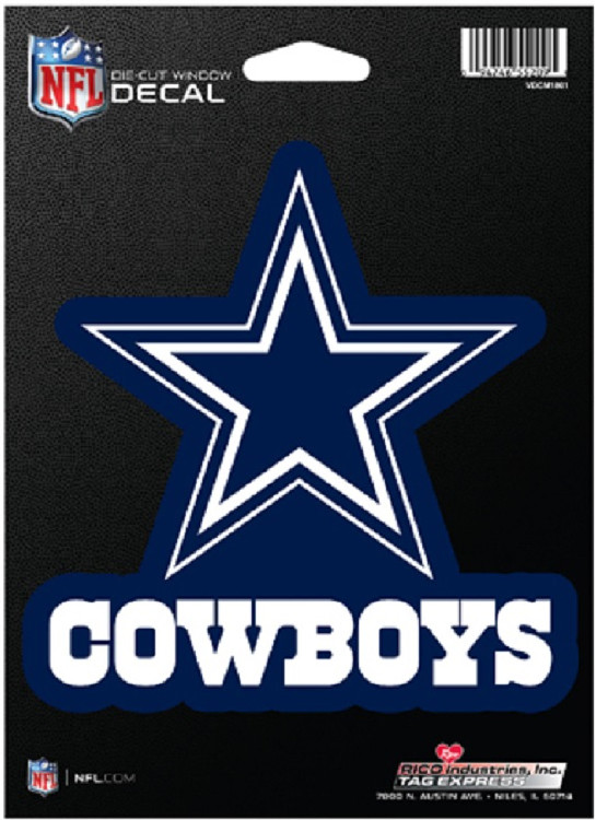 Dallas Cowboys Decal Die-Cut Medium