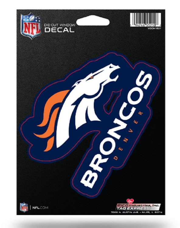 Denver Broncos Decal Die-Cut Medium