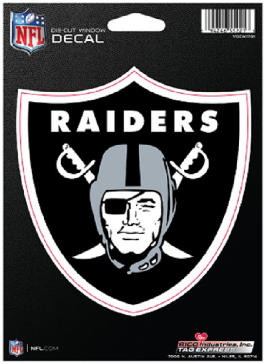 Las Vegas Raiders Decal Die-Cut Medium