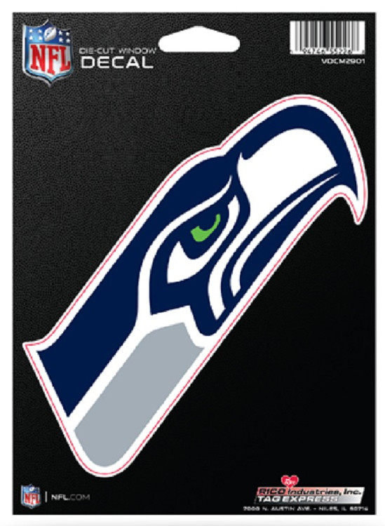 Seattle Seahawks Decal Die-Cut Medium