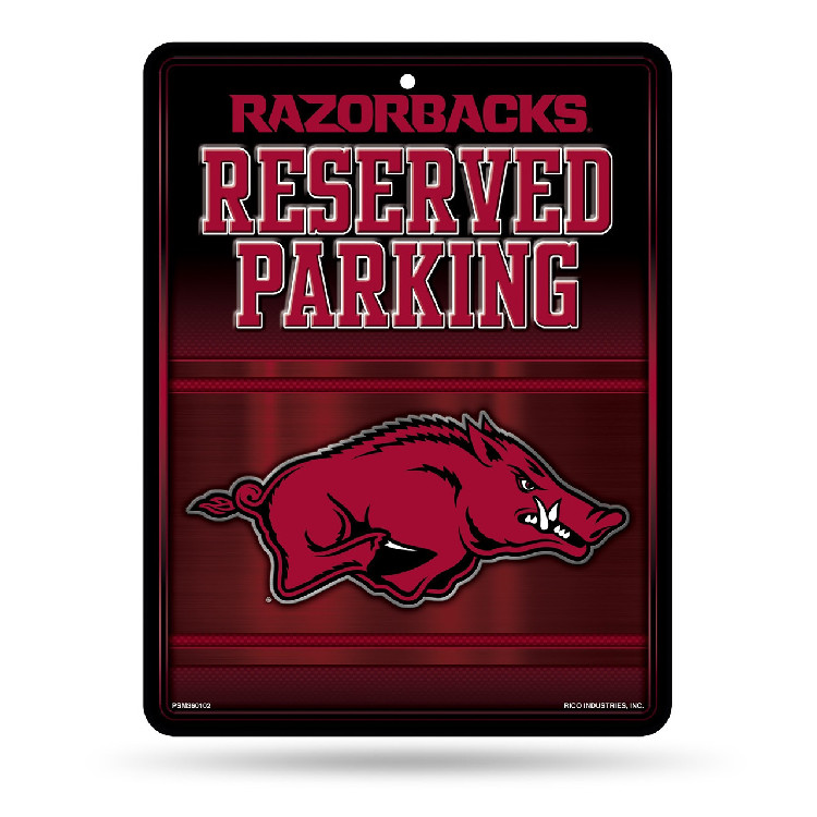 Arkansas Razorbacks Sign Metal Parking