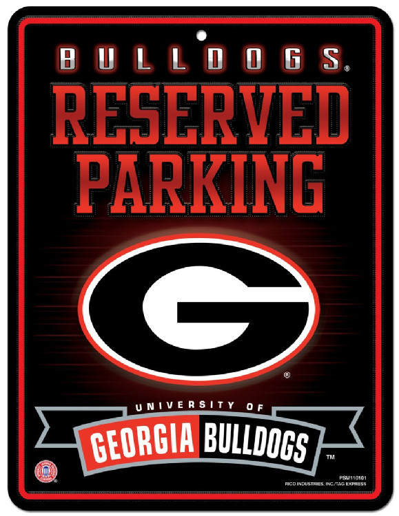 Georgia Bulldogs Sign Metal Parking