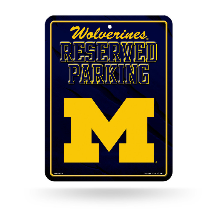 Michigan Wolverines Metal Parking Sign