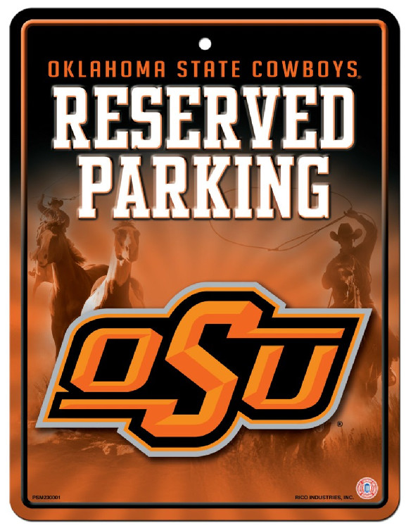 Oklahoma State Cowboys Sign Metal Parking