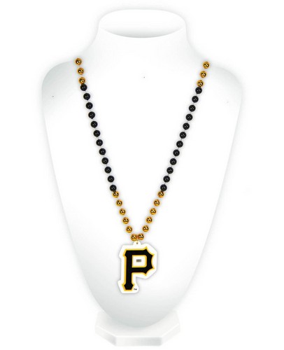 Rico Industries Pittsburgh Pirates Mardi Gras Beads with Medallion -