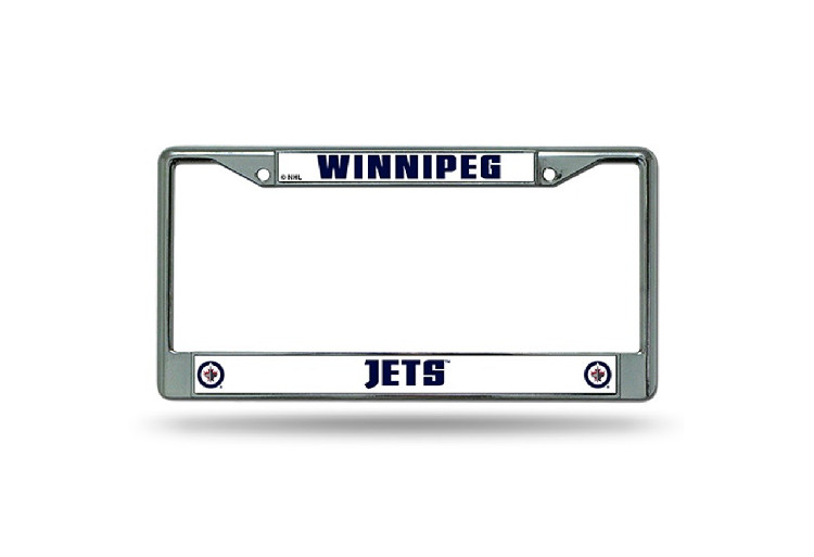 Winnipeg Jets License Plate Frame Chrome