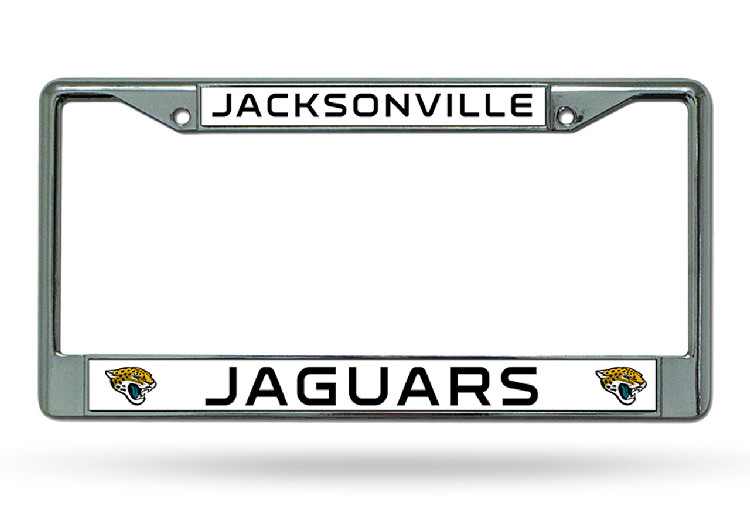 Jacksonville Jaguars License Plate Frame Chrome