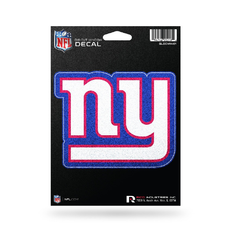 New York Giants Decal 5.5x5 Die Cut Bling