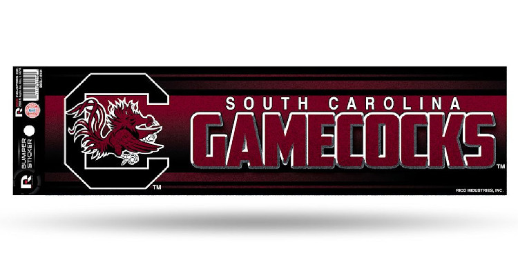 South Carolina Gamecocks Decal Bumper Sticker Glitter