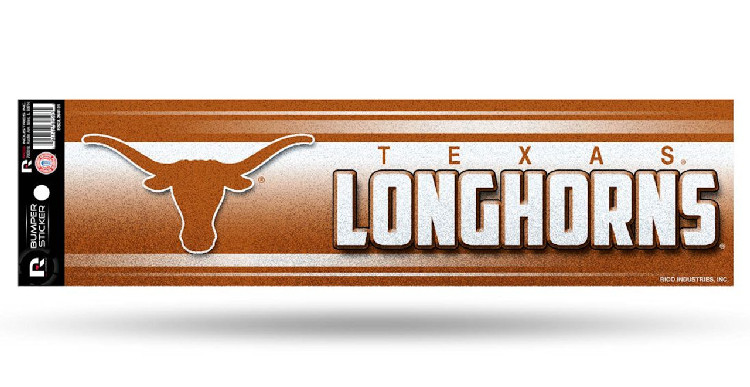 Texas Longhorns Decal Bumper Sticker Glitter