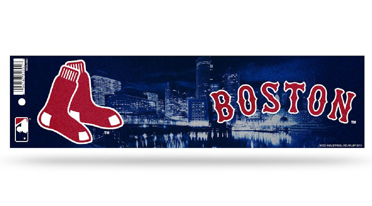 Boston Red Sox Decal Bumper Sticker Glitter