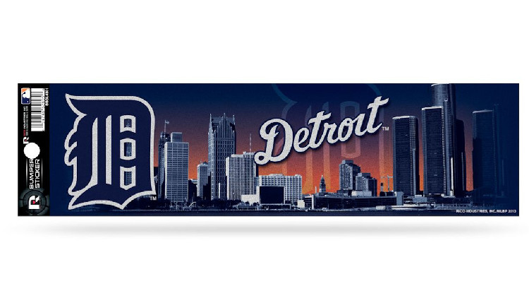 Detroit Tigers Decal Bumper Sticker Glitter